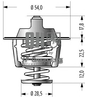 JP GROUP 1514601619 -  Термостат, охлаждающая жидкость
